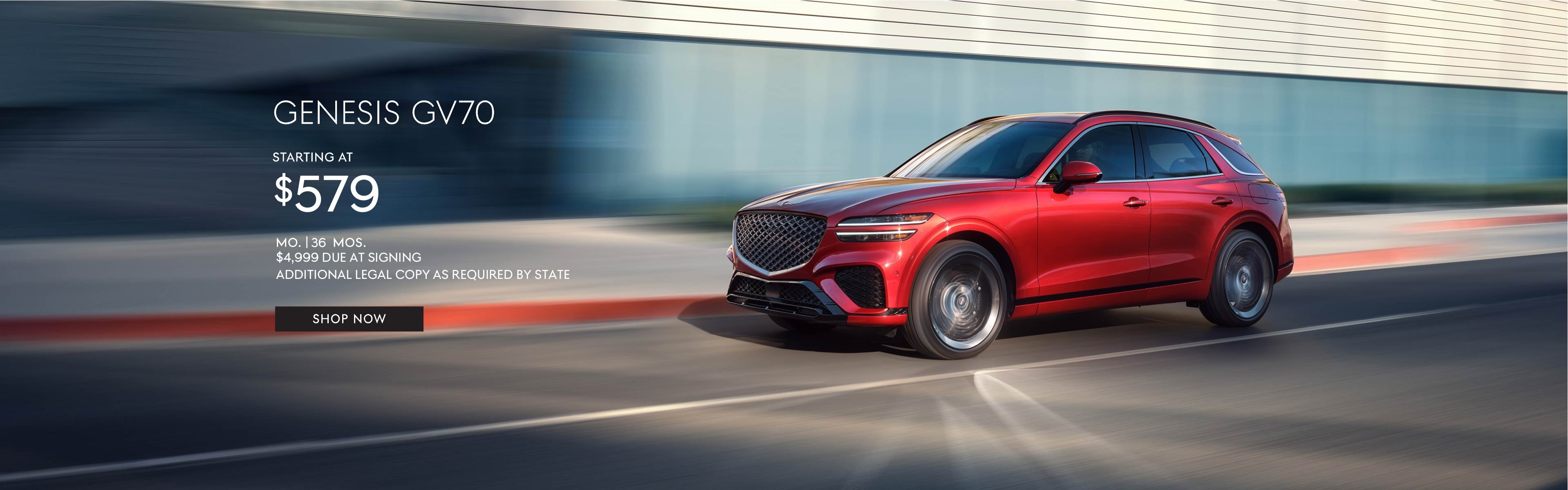 Genesis GV70 Lease $549/Mo